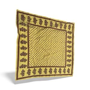 FREE PEOPLE BANDANA SCARF YELLOW 29x29